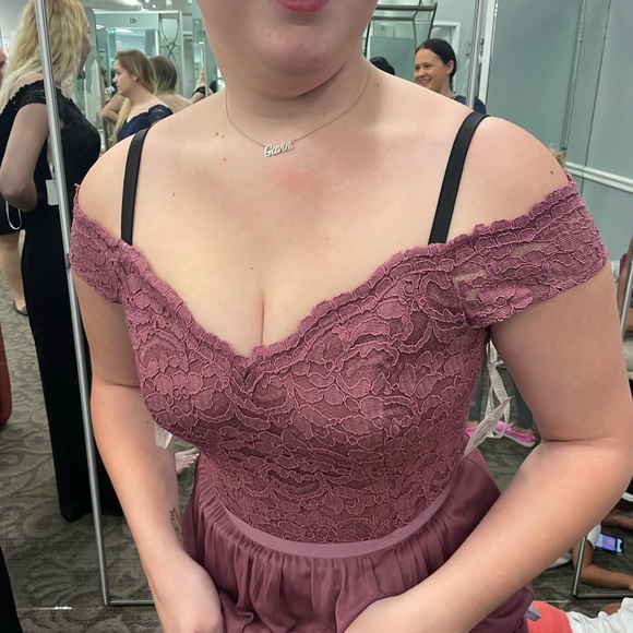 Pink mauve formal dress - Picture 7 of 9